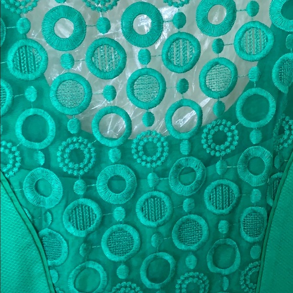 ❌Donated 7/12/22 ❤️ Jessica Simpson ⚜️ Kelly Green Dress, Size 8 - Picture 3 of 5